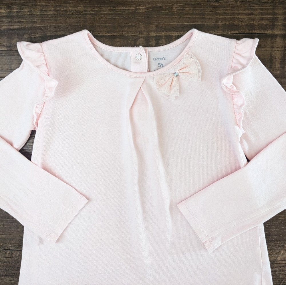 Carter's Pink Bow Tee Shirt